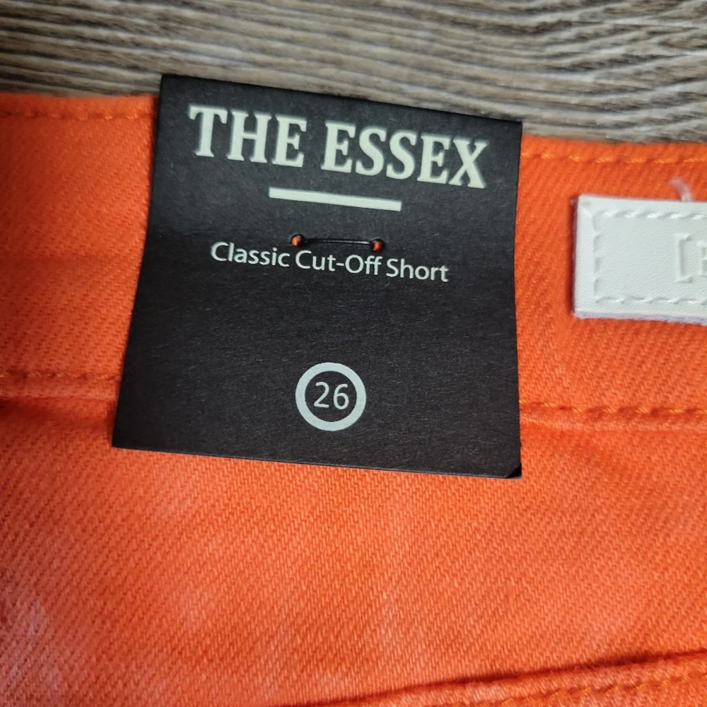 Blank NYC NWT The Essex Classic Cut Off Shorts Tie Dye Orange‎ Size 26